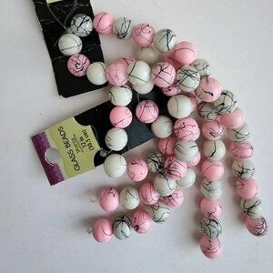 Multicolor Glass Bead Strands 10mm Beads, Jewelry Making, Destash